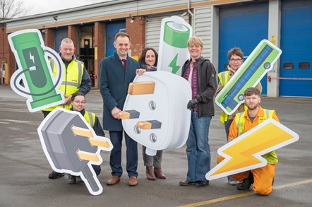 First Bus York team unveil plans for all-electric depot with local councillor
