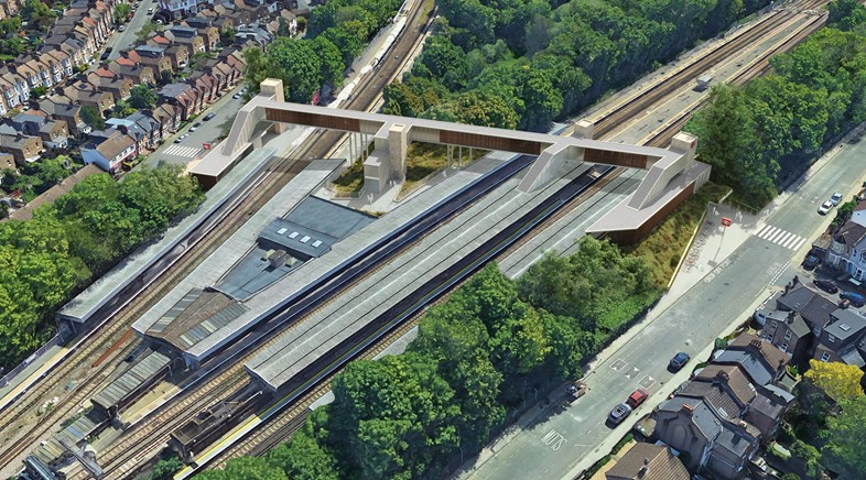 £4.4 million station improvement project announced to enhance customer experience across the Southeastern network: Hither Green aerial view