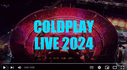 Coldplay Tour Trailer