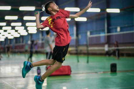 Badminton jump