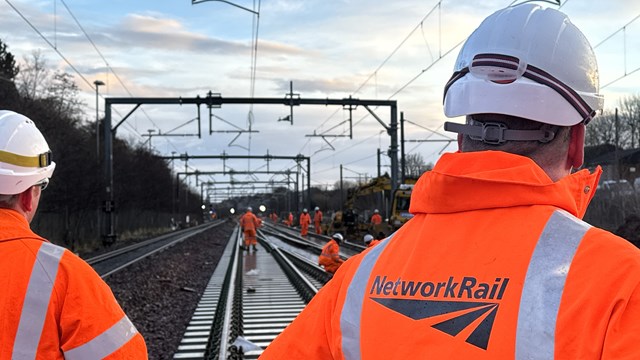 Scotland’s Railway completes £15 million festive engineering programme: Greenhill Junction - Christmas 2023 Rail Works