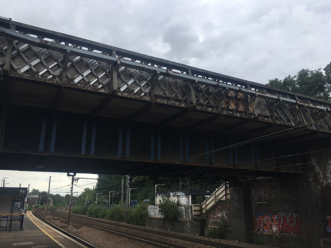Harringay station footbridge