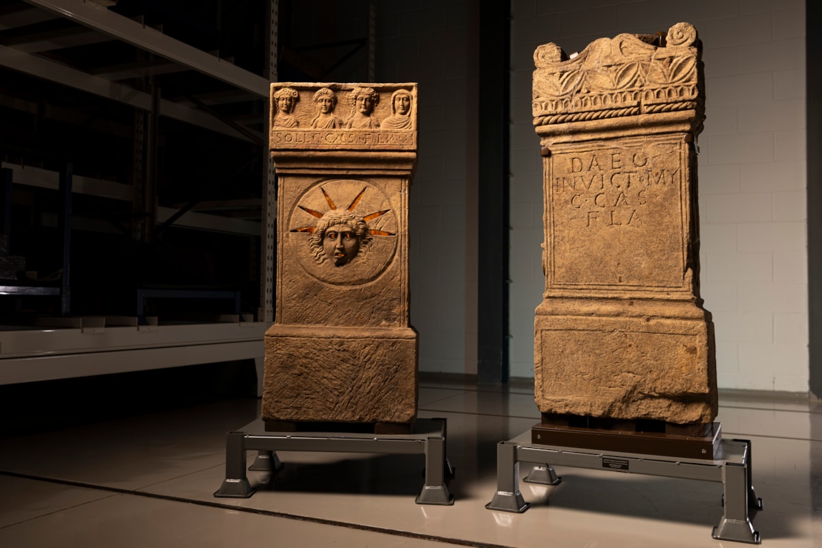 The Roman altars at the National Museums Collection Centre, Edinburgh. Photo © Duncan McGlynn (2)