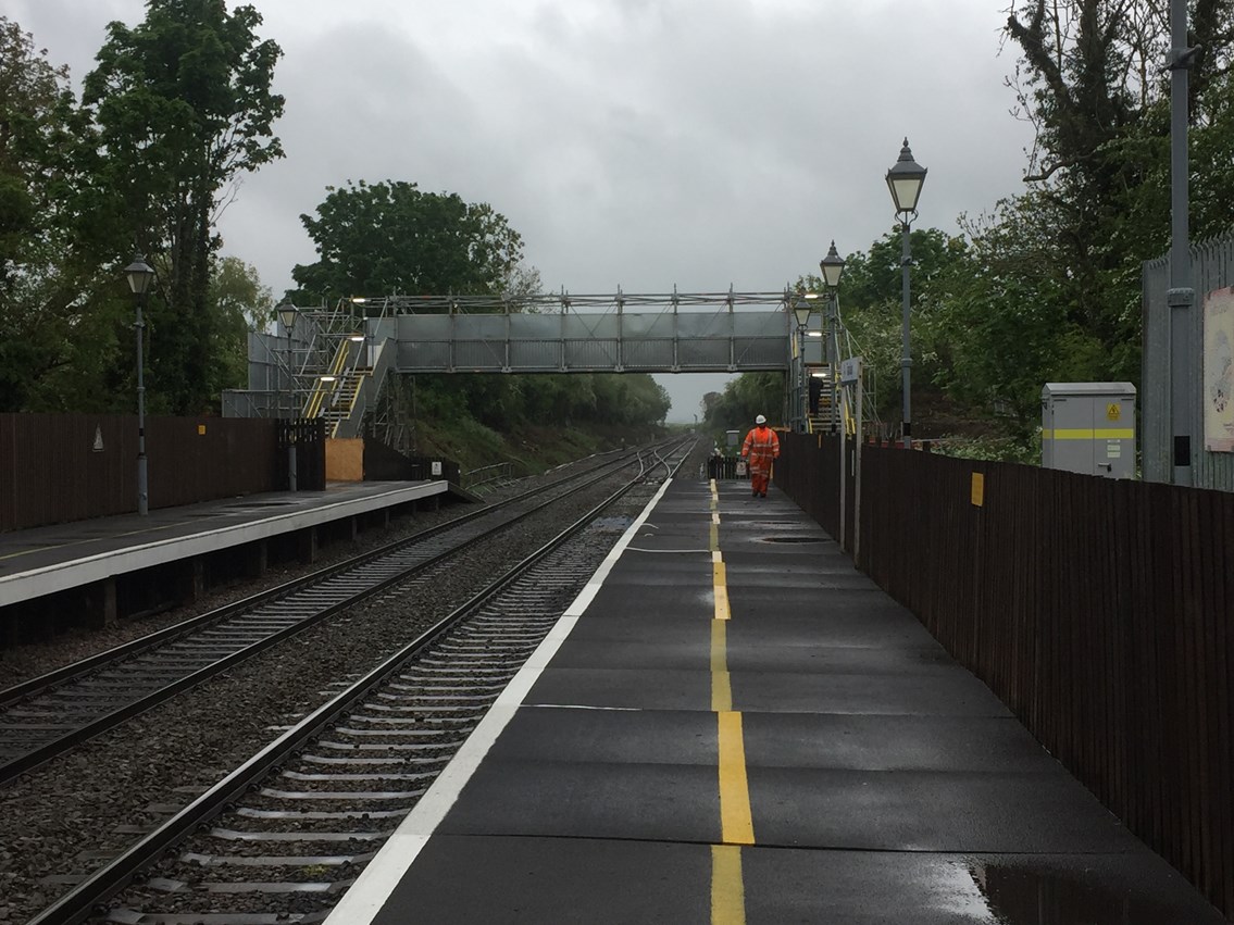 A new footbridge has opened today in Tackley