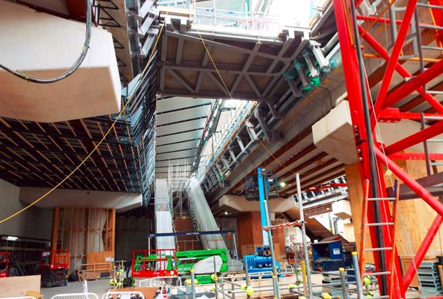 London Bridge concourse March 17: Construction of the final section of the new concourse continues ahead of opening in January 2018.