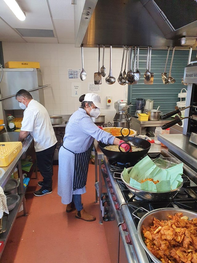 Chaul End Eatery chefs at work