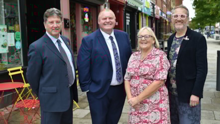 CC Brian Moore, Lee Johnson, Anne Williamson, Andrew Leeming