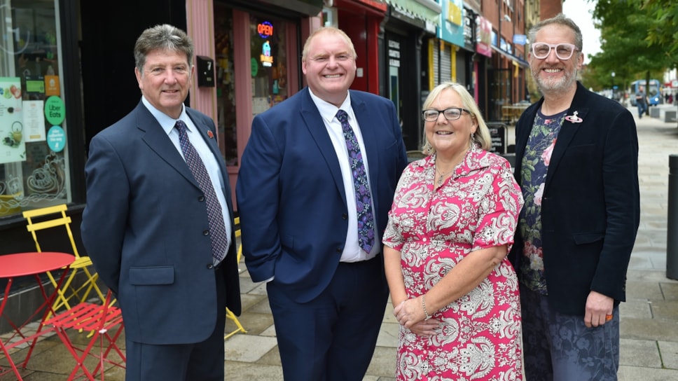 CC Brian Moore, Lee Johnson, Anne Williamson, Andrew Leeming