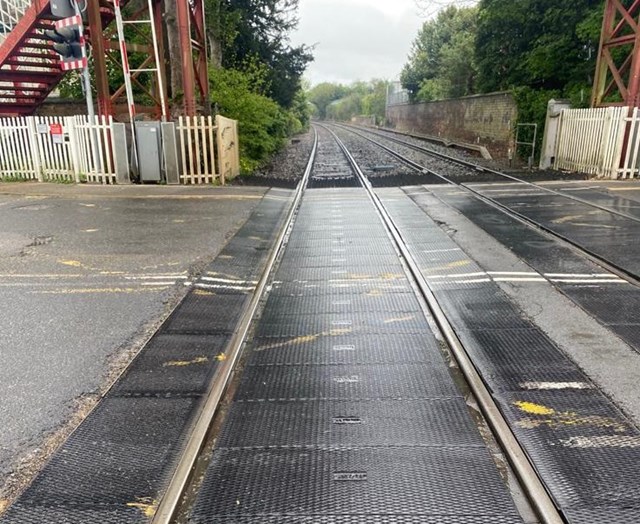 Network Rail begins work to improve Oakham level crossing: Oakham level crossing