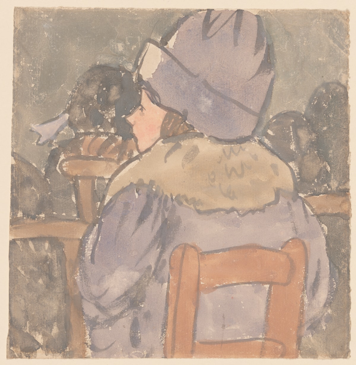 Gwaith celf Gwen John, Girl in a Church.