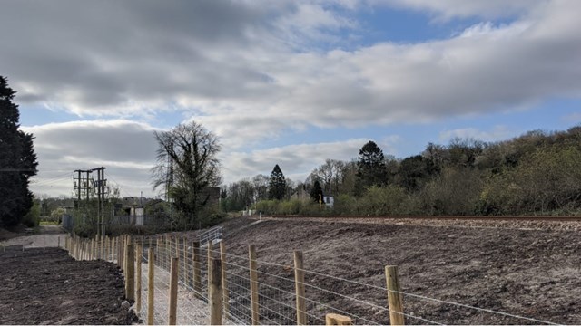 Future journeys made more reliable by major work on Furness line in Arnside: Holmrock finished embankment work 2