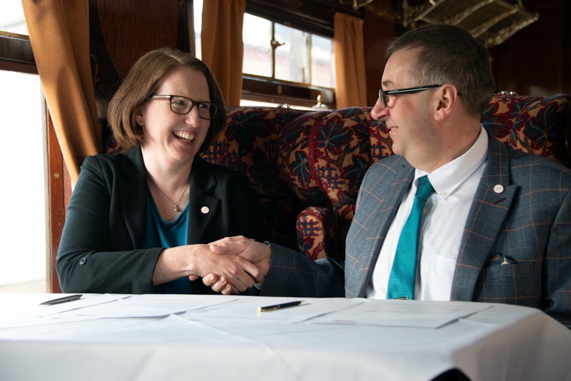 Bluebell Railway agreement signing 3