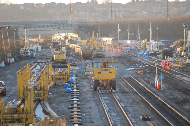 PASSENGERS GET A TICKET TO RIDE ON A 21ST CENTURY RAILWAY INTO SOUTH WALES: Engineers working round the clock to complete improvement work in South Wales