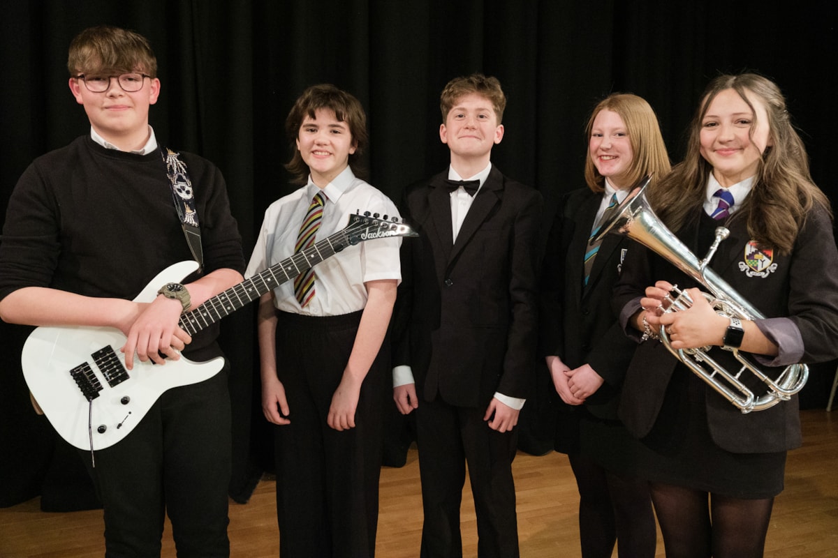 Junior finalists Kai Mariella Angus Lucy and Evie