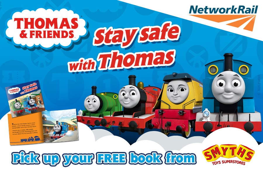 Chug on down to Smyths this World Book Day and get your FREE copy of Stay Safe with Thomas: Smyths and Thomas