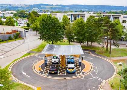 Yunex Traffic rapid chargers at heart of new EV hub in Somerset: KPort-Portishead-Hub-2 original