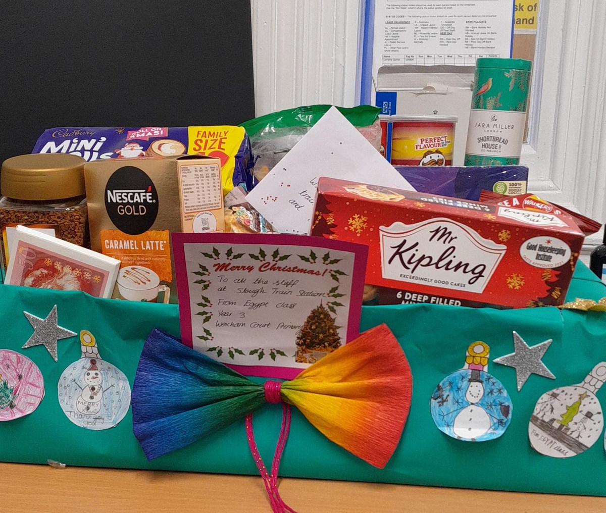 The Christmas hamper from Egypt Class