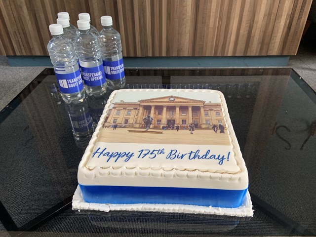 Cake to celebrate the station's 175th anniversary