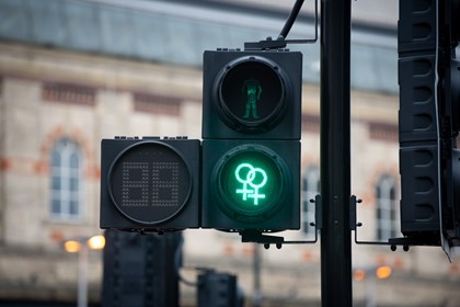 Siemens unveils diversity pedestrian traffic signals for The Manchester Pride Festival: manchester-pride-tfgm-1