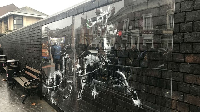 Network Rail protects Banksy’s Birmingham homelessness art: Protected Banksy artwork in Birmingham-3