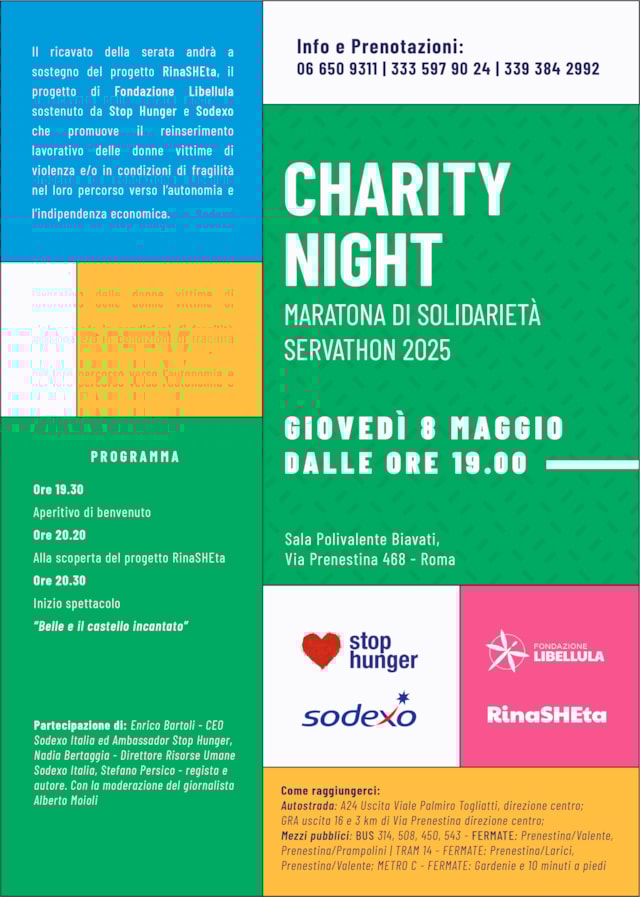 Locandina charity night
