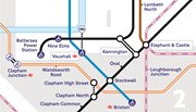 TfL Image - NLE new stations on Tube map