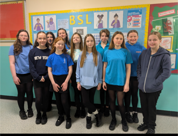 Carmarthenshire celebrate Deaf Awareness Week 2025: Clwb BSL Bryngwyn BSL Club 2024-5