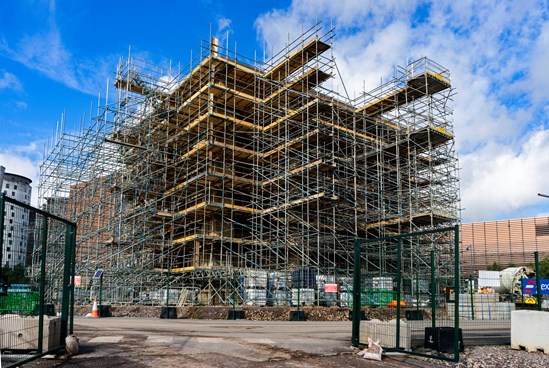 Restoring the outer face of the Old Curzon Street Station building September 2021