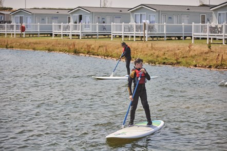 Paddleboarding at Thornwick Bay