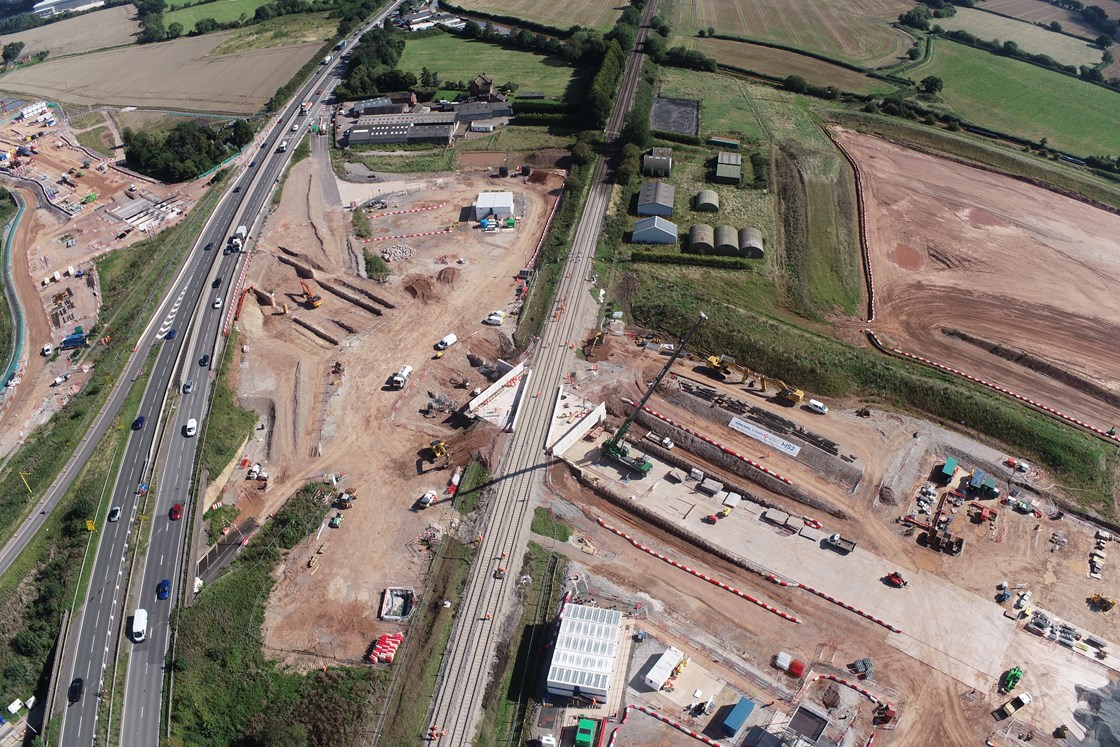 HS2's marathon operation to build and move Streethay bridge under South Staffordshire railway