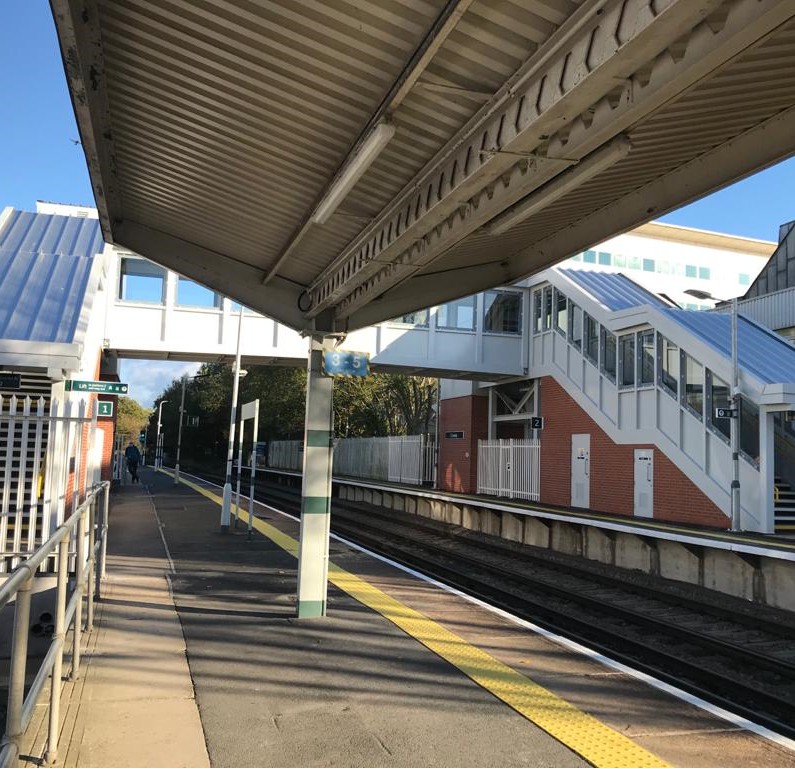 Crawley station platform