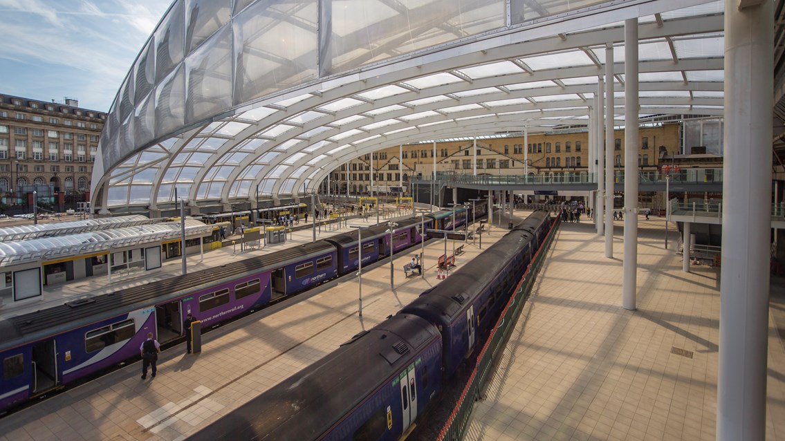 Investment to improve Victorian drainage at Manchester Victoria station: Manchester Victoria roof