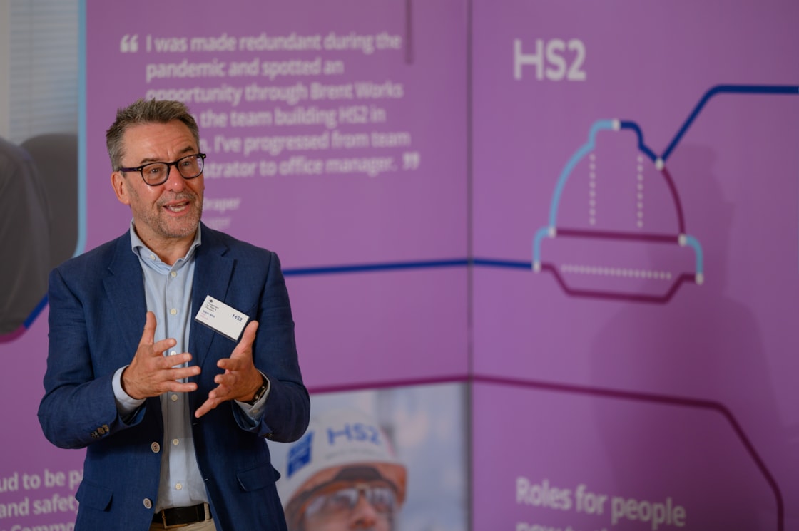 Mark Wild, HS2 Ltd CEO officially opens the new HS2 recruitment hub in West London