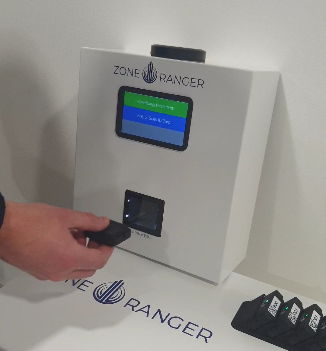 Scanning ZoneRanger device 