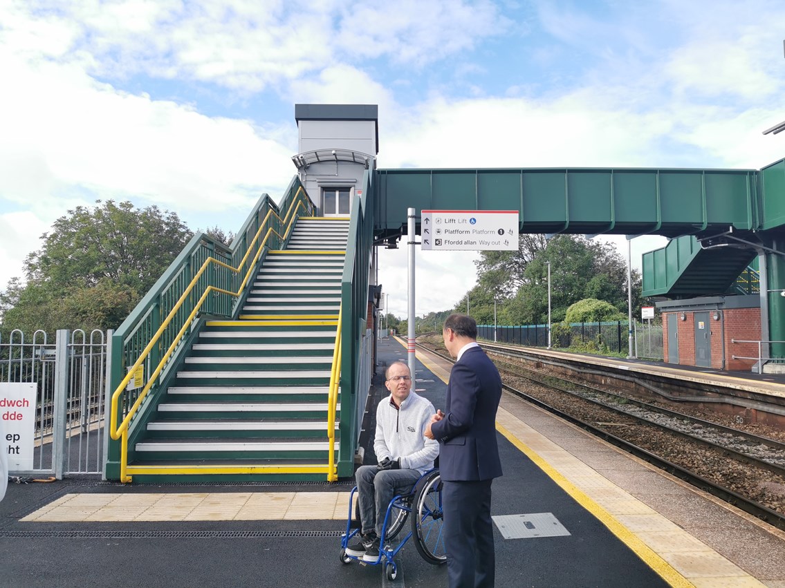 The new lifts and footbridge was offically opened on 28 August