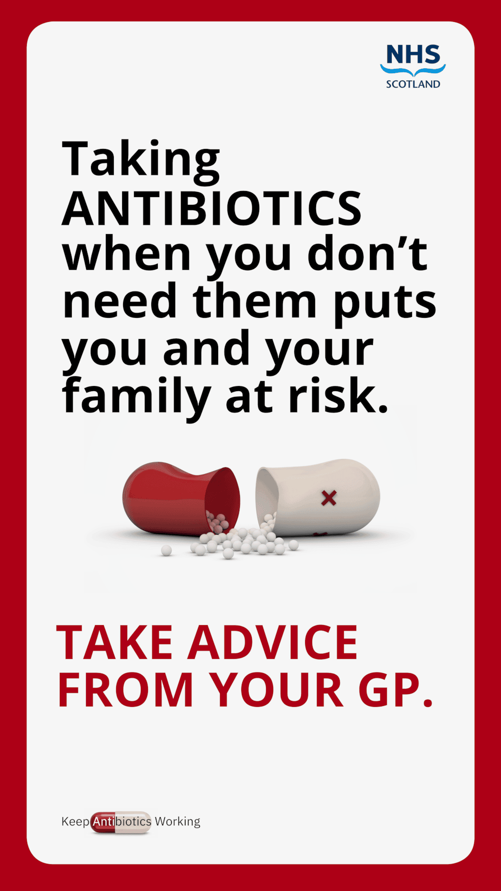 Poster - Keep Antibiotics Working Poster - GP Advice