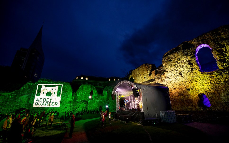 Image taken in the Abbey Ruins, during the music concert 'Night in the Ruins'