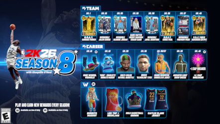 NBA 2K26 Season 8 Infographic Horizontal