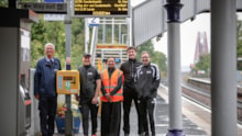 Siemens donates life-saving defibrillators to train stations in Scotland: Siemens donates life-saving defibrillators to train stations in Scotland