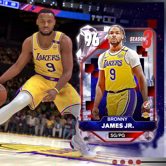 NBA 2K25 Season 3 Bronny James Jr. Vertical