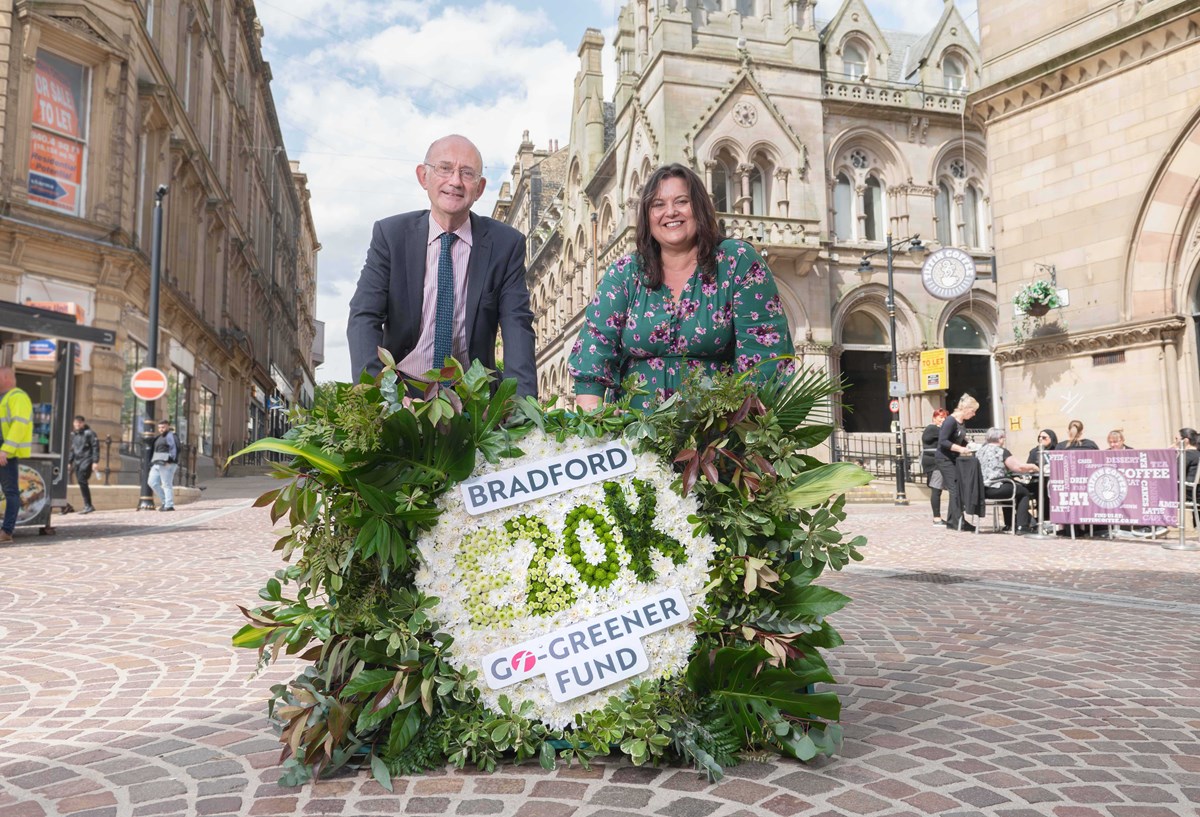 Paul Matthews and Victoria Robertshaw in the centre of Bradford 2