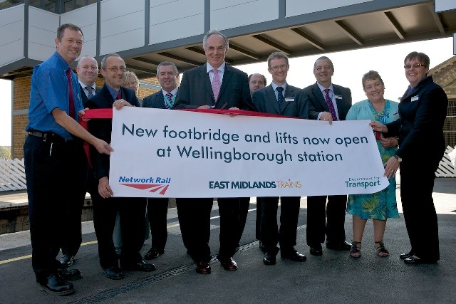IMPROVEMENTS TO MAKE WELLINGBOROUGH STATION MORE ACCESSIBLE AND SPEED UP JOURNEY TIMES COMPLETE: Opening of new facilities at Wellingborough station