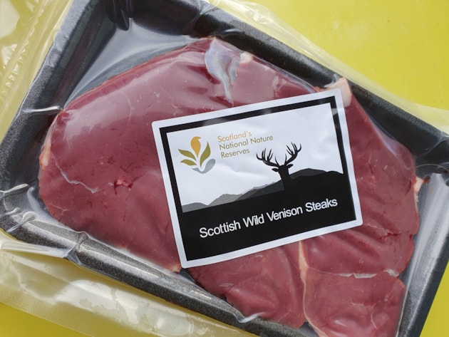 Venison steaks from Creag Meagaidh NNR ©NatureScot