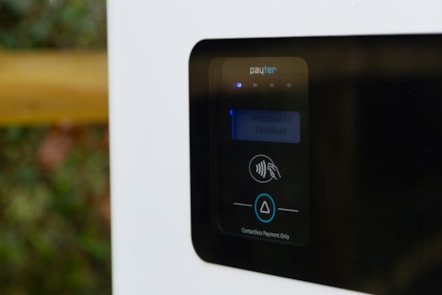 EV charger screen