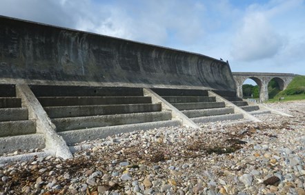 Sea defences at Cullen