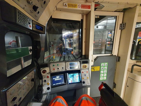 TfL Image - NLE trial operations - taken during taken during Track to Train CCTV image adjustment & testing