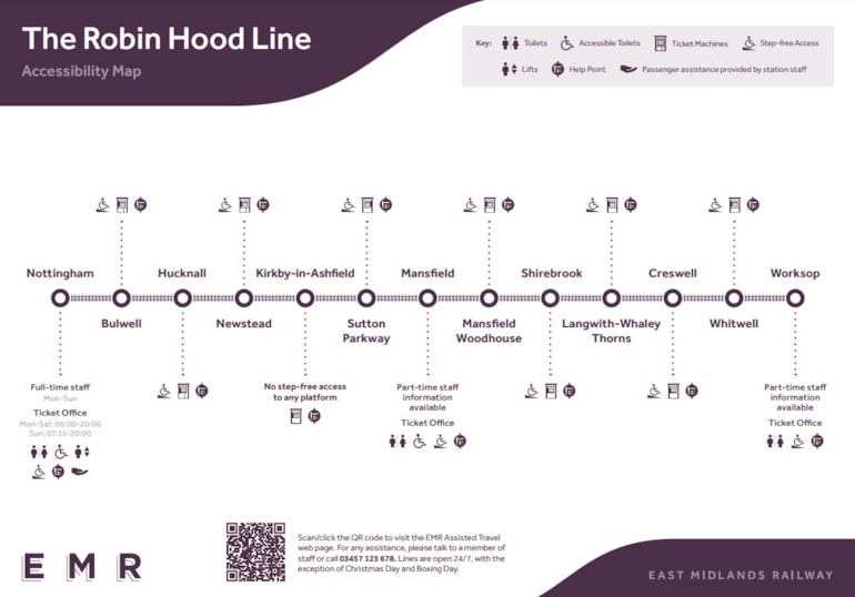 EMR create Accessibility Maps to help better inform customers of key facilities