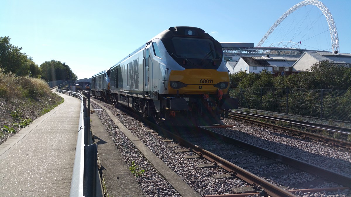 Chiltern Railways train at Wembley. Image credit: Clive Lowther