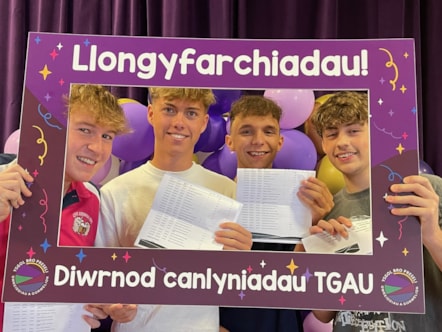 Ysgol Bro Preseli pupils pleased with their results