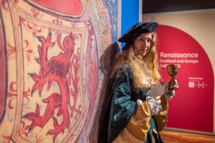 ‘Renaissance: Scotland and Europe 1480–1630’ opens on Friday 21 June and runs until April next year at George IV Bridge, Edinburgh. Model: Manda Tamosauskaite Credit: Phil Wilkinson
